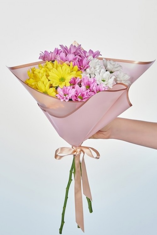 Renkli Papatyalar Çiçek Buketi Renkli Papatyalar Çiçek Buketi