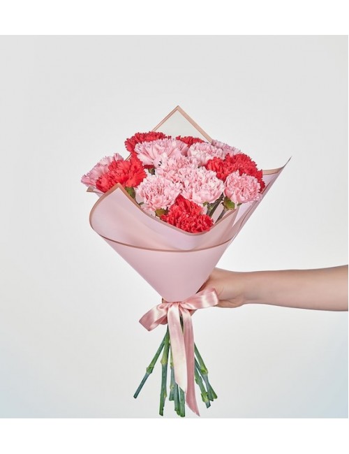 Karışık Karanfil Çiçek Buketi