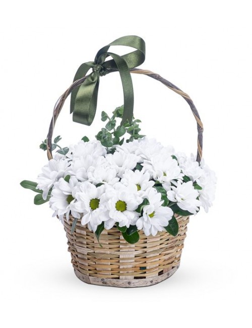 Sepette Beyaz Çiçek