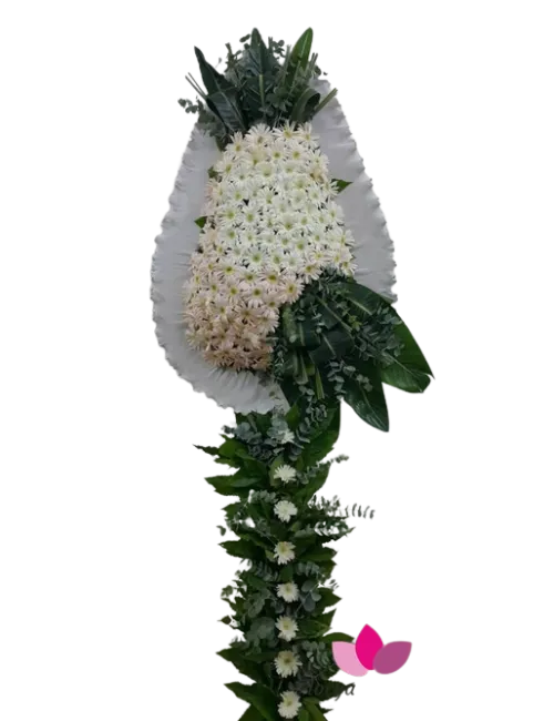 Düğün Acılış Çelenk Tekli Beyaz